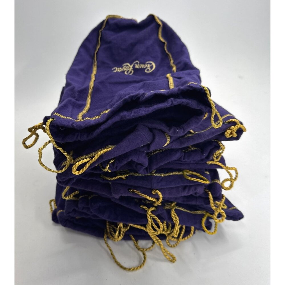Crown Royal Bags Purple Lot of 22 Large 12 inch Size Drawstring Appear Unused - Picture 7 of 9